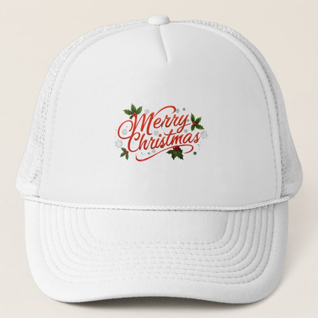 Merry Christmas  Trucker Hat (Front)