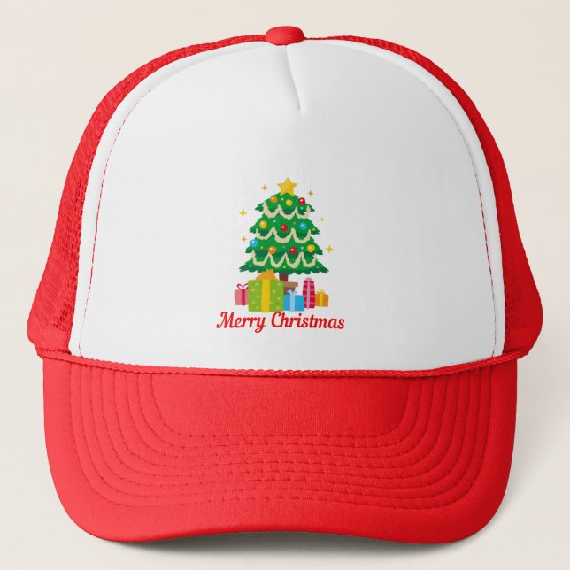 Merry Christmas Trucker Hat (Front)