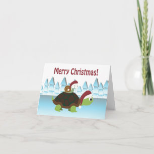 Merry Christmas! Turtle and Snail Holiday Card