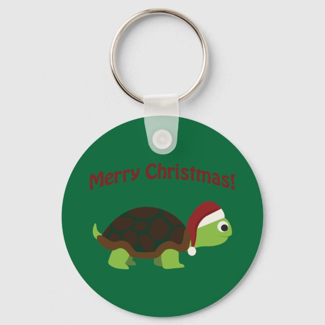 Merry Christmas! Turtle Key Ring (Front)