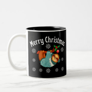Merry Christmas Two-Tone Coffee Mug