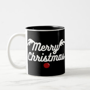 Merry Christmas Two-Tone Coffee Mug