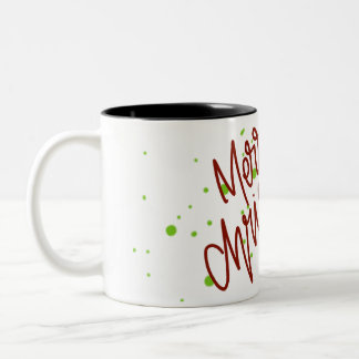 Merry christmas  Two-Tone coffee mug