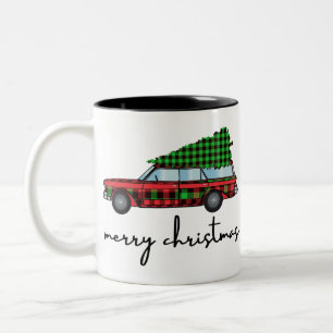 Merry Christmas Two-Tone Coffee Mug