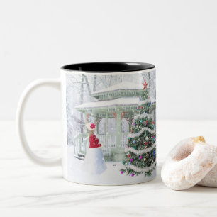 Merry Christmas Two-Tone Coffee Mug