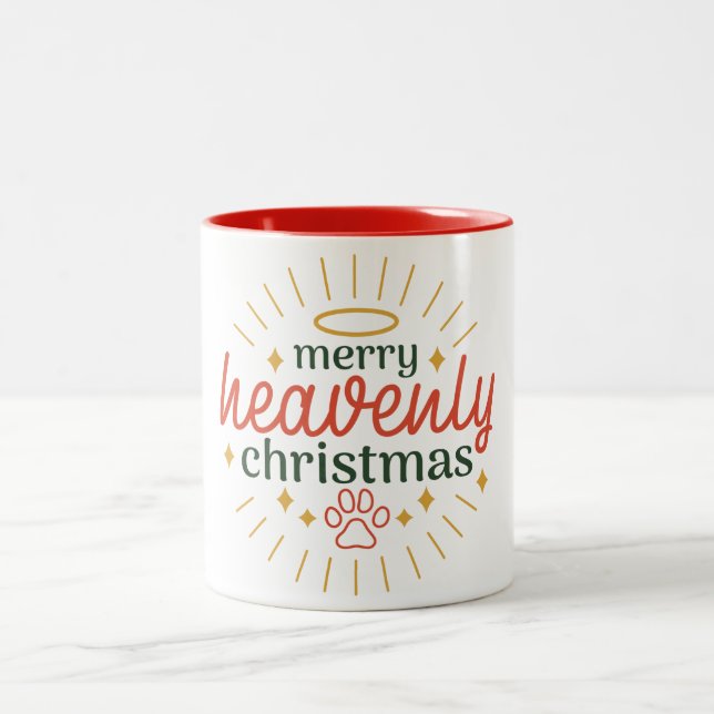Merry Christmas Two-Tone Coffee Mug (Center)