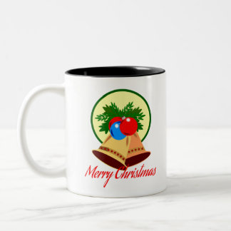 Merry Christmas Two-Tone Coffee Mug
