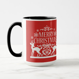 Merry Christmas Two Tone Mug-Red Mug