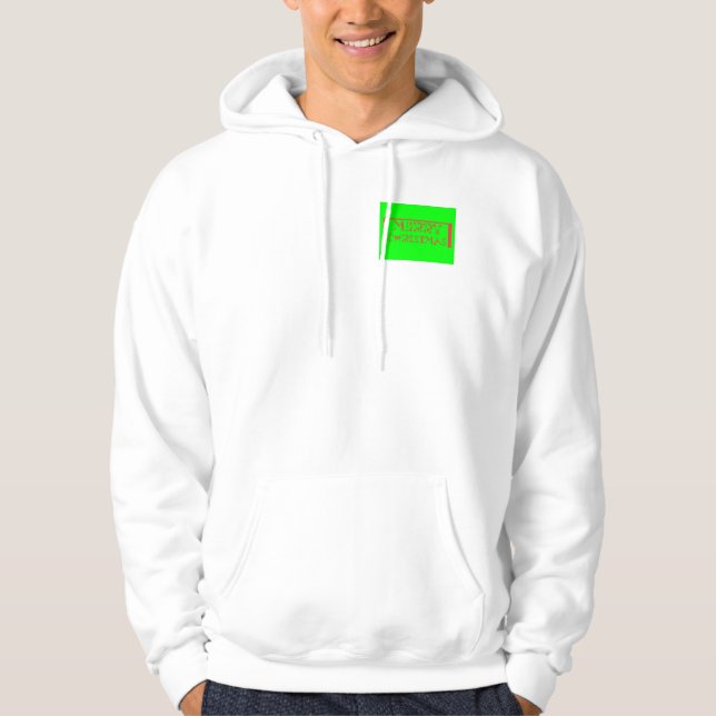 Merry Christmas Typography Design: A Festive Retro Hoodie (Front)