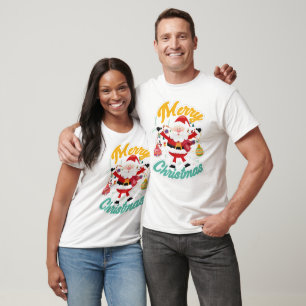 Merry Christmas Typography Design with Ornament T-Shirt