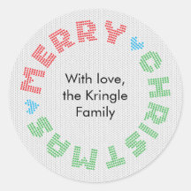 Merry Christmas Typography Holiday Wreath