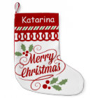 Merry Christmas Typography Scallop