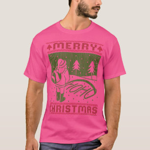 Merry Christmas Ugly Christmas Santa peeing Ho Ho T-Shirt