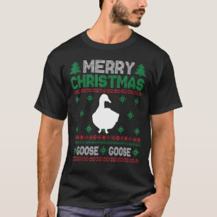 Merry Christmas Ugly Kids Goose Xmas Ugly T-Shirt