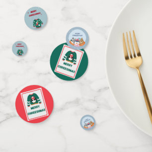 Merry Christmas Ugly Sweater Angel Confetti