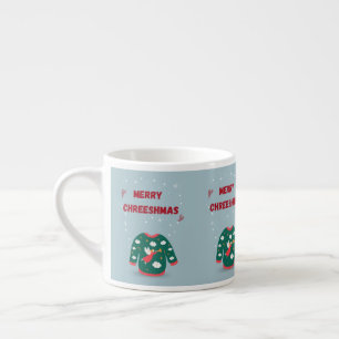 Merry Christmas Ugly Sweater Angel Espresso Cup
