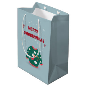 Merry Christmas Ugly Sweater Angel Medium Gift Bag