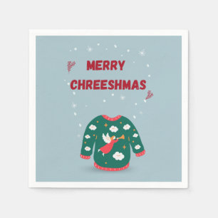Merry Christmas Ugly Sweater Angel Napkin