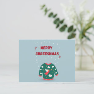 Merry Christmas Ugly Sweater Angel Postcard