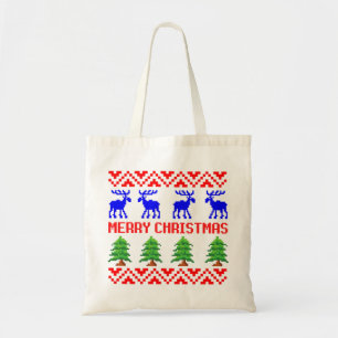 Merry Christmas Ugly Sweater Tote Bag
