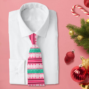 Merry Christmas & Ugly Sweater Wishes Tie