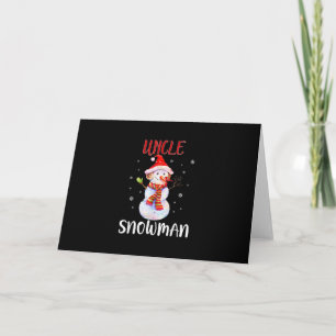 Merry Christmas Uncle Snowman Uncle Gifts Card