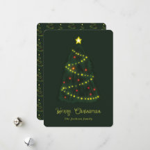 Merry Christmas Under A Shiny Christmas Tree