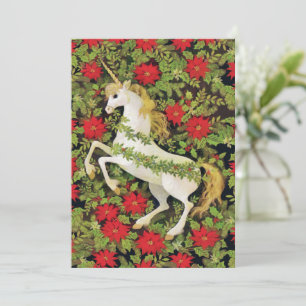Merry Christmas Unicorn Holiday Card