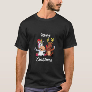 Merry Christmas Unicorn Reindeer Christmas Eve Pre T-Shirt
