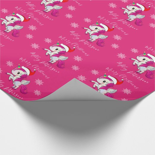 Christmas Unicorns Wrapping Paper | Zazzle UK