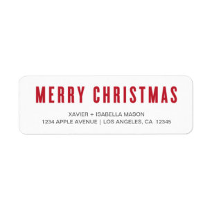 Merry Christmas Uppercase   Red