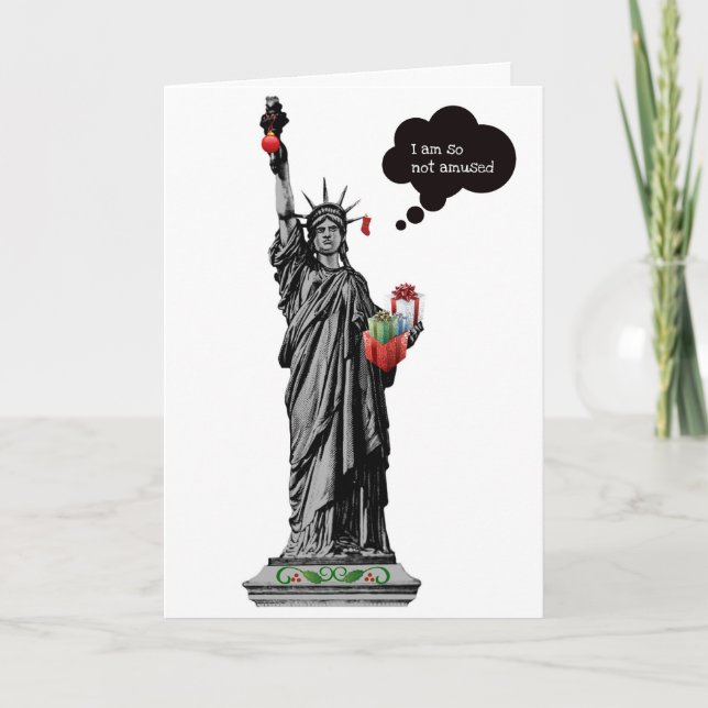 Merry Christmas USA Holiday Card (Front)