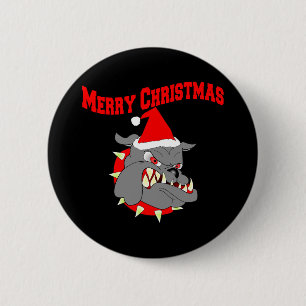Merry Christmas USMC Devil Dog 6 Cm Round Badge
