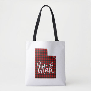 Merry Christmas Utah Festive Retro Sunset Snowman  Tote Bag