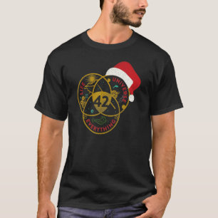 Merry Christmas Venn Diagram Life The Universe & E T-Shirt