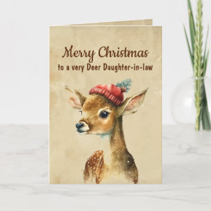 Merry Christmas Very Deer Daughter-in-law Card