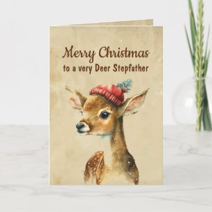 Merry Christmas Very Deer Stepfather Card
