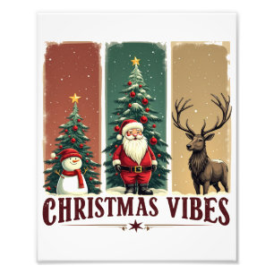 Merry Christmas Vibes Only Xmas Photo Print