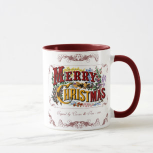 Merry Christmas Victorian Mug