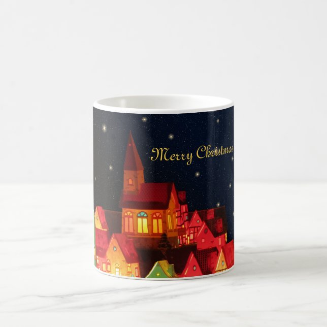 Merry Christmas Village Mug (Center)