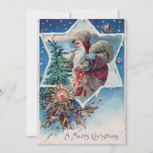 Merry Christmas Vintage Card (Front)