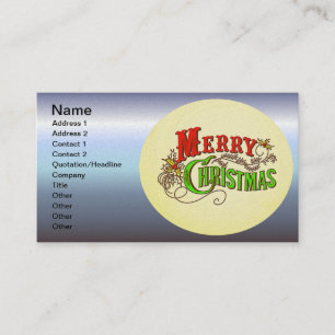 Merry Christmas Vintage Card Slogan