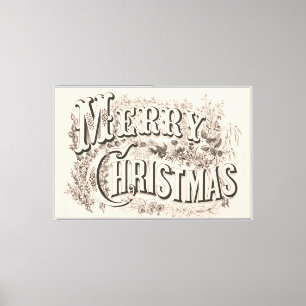 Merry Christmas, Vintage Currier & Ives Print