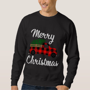 Merry Christmas Vintage Farm Truck Sweatshirt