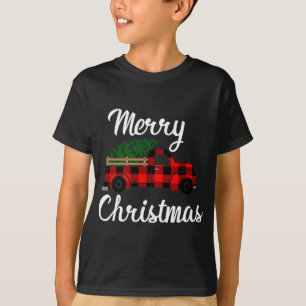 Merry Christmas Vintage Farm Truck T-Shirt