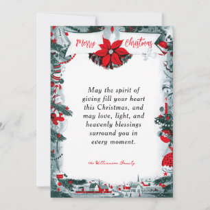 Merry Christmas Vintage Holiday Card