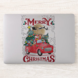 Merry Christmas Vintage Red Santa Truck