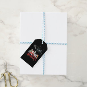 Merry Christmas Vintage Red Santa Truck Gifts Gift Tags