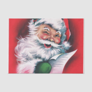 Merry Christmas,vintage,retro,Santa claus,happy Tissue Paper