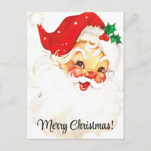 Merry Christmas Vintage Santa Clause  Postcard